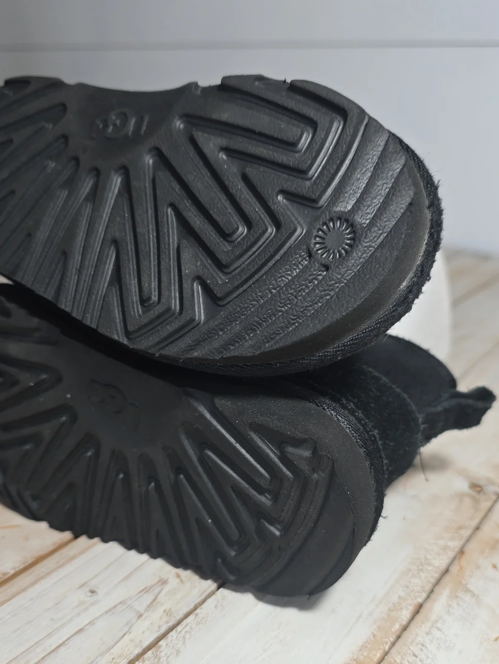 UGG Toddler Neumel II Suede Boots Black Size 9